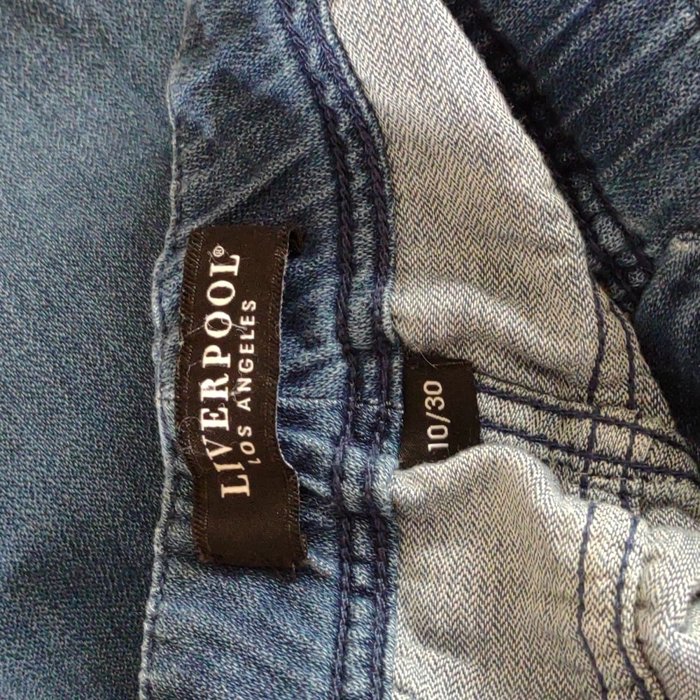 Liverpool Button Fly Drawstring Waist Jeans - image 7